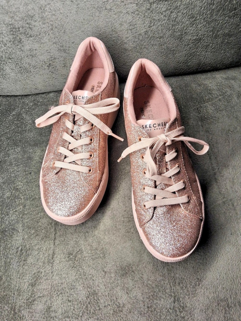 Skechers Los Angeles- Glitter Platform Sneakers US 7